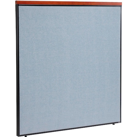 Interion By Global Industrial Interion Deluxe Office Partition Panel, 60-1/4inW x 61-1/2inH, Blue 277532BL